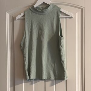Old Navy Ribbed Tank Top in Soft Green